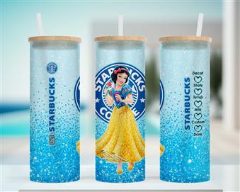 Stabucks Coffee Snow White Blue